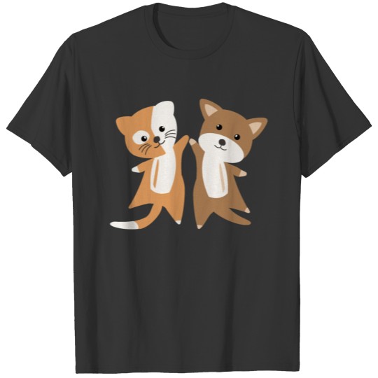 Cat & Dog pet love cute animals for kids and babys T Shirts