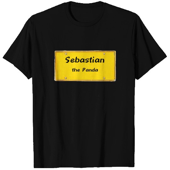 sebastian the Panda license plate T Shirts