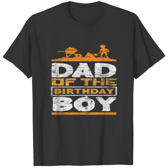 Birthday Construction Site Dad T-shirt