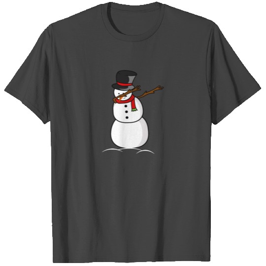 Dabbing Snowman Funny Christmas Holiday Dab T Shirts