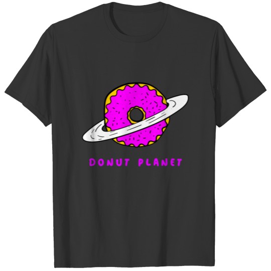 Donut Planet Saturn Ring Dessert Gift T-shirt