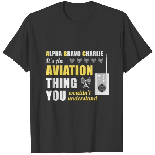 Amateur Ham Radio Funny Aviation Gift T-shirt