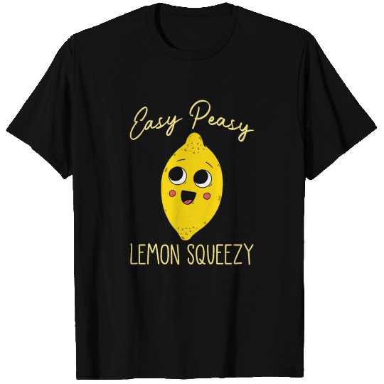 Easy Peasy Lemon Squeezy Cute Lemonade Summer T Shirts