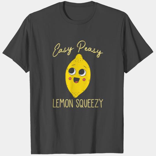 Easy Peasy Lemon Squeezy Cute Lemonade Summer T Shirts