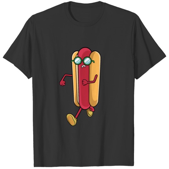 Hot Dog Sausage Sausage Race Running Glasses T Shirts