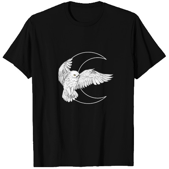 Moon Witch Barn Owl T Shirts