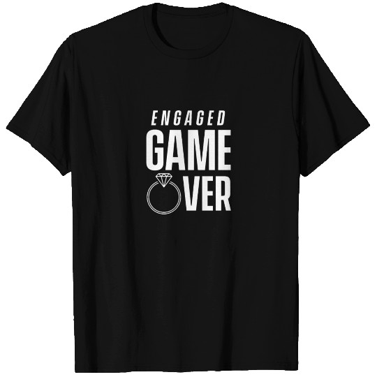Engaged Game Over Engagement Proposal T Shirts