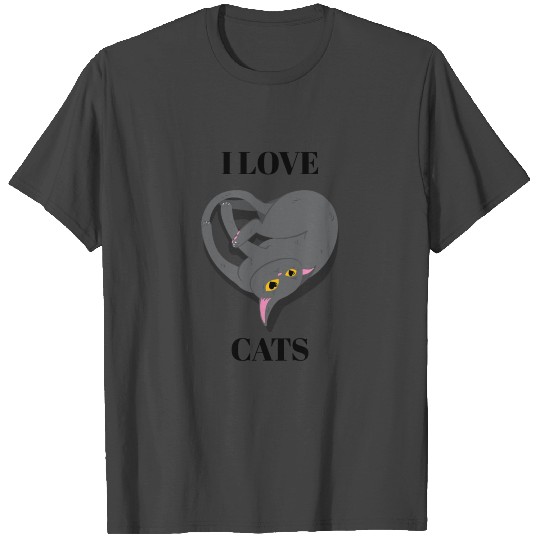 Cats heart cat owner gift T Shirts