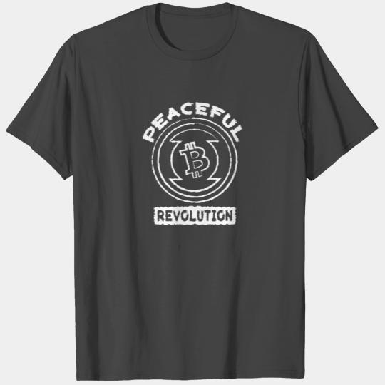 Peaceful Revolution Bitcoin T Shirts