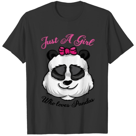 Panda Love Girl Cute T Shirts Design