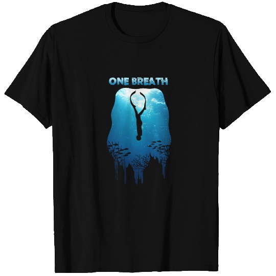Freediving One Breath Diving Apnea Ocean Free Dive T Shirts