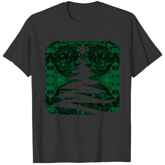 Cool Chrismas Tree Batik T Shirts
