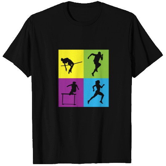 Track and Field Running Jumping Throwing Campus Ga T Shirts