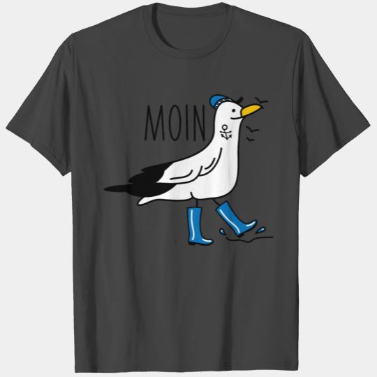 funny seagull with rubber boots (b) T Shirts