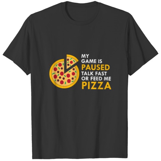 Gaming Pizza Gift for Gamer Video Game Lovers T-shirt