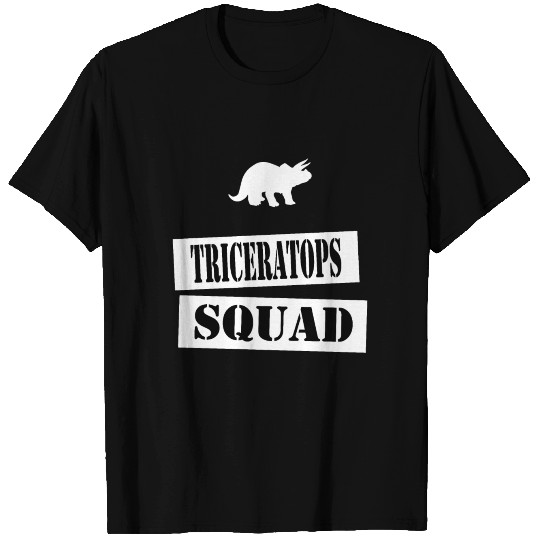 join the triceratops squad T Shirts