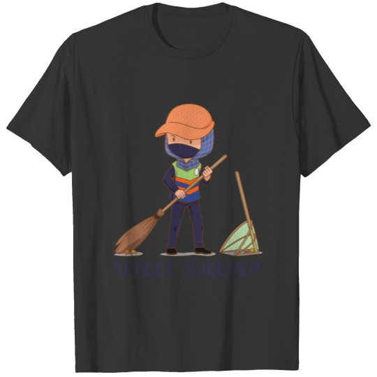 Street Sweeper Waste Collector City Heroes Garbage T-shirt