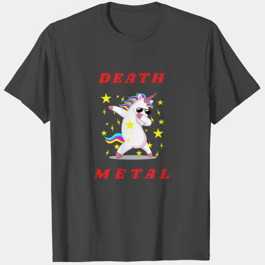 Funny heavy metal unicorn for women T Shirts