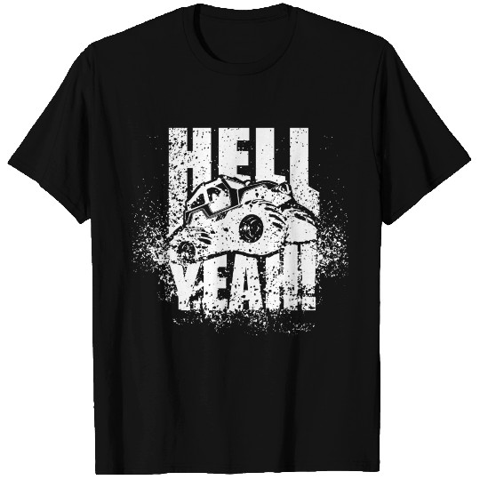 Hell Yeah! Monster Truck Offroad Jeep White T Shirts