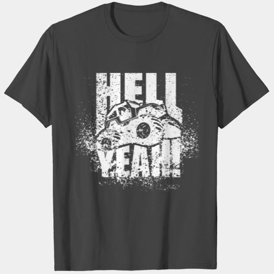 Hell Yeah! Monster Truck Offroad Jeep White T Shirts