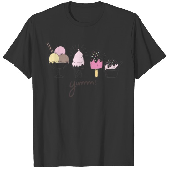 delicious ice cream T-shirt