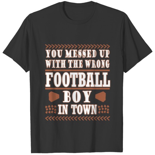 American football player touchdown gift T-shirt