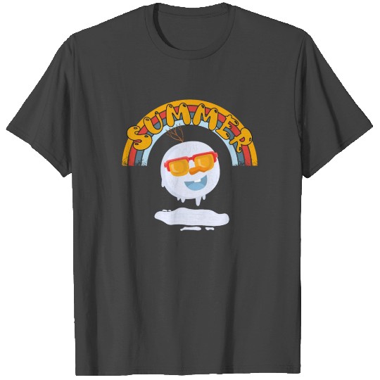 Summer Snowman - Funny Summer Snowman Design T Shirts