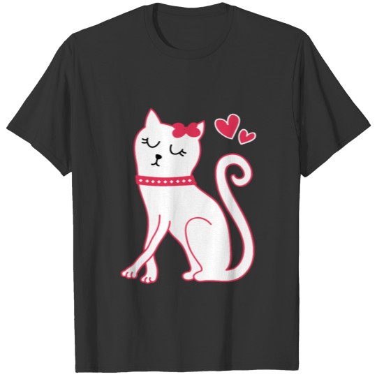 cute pink cat T Shirts