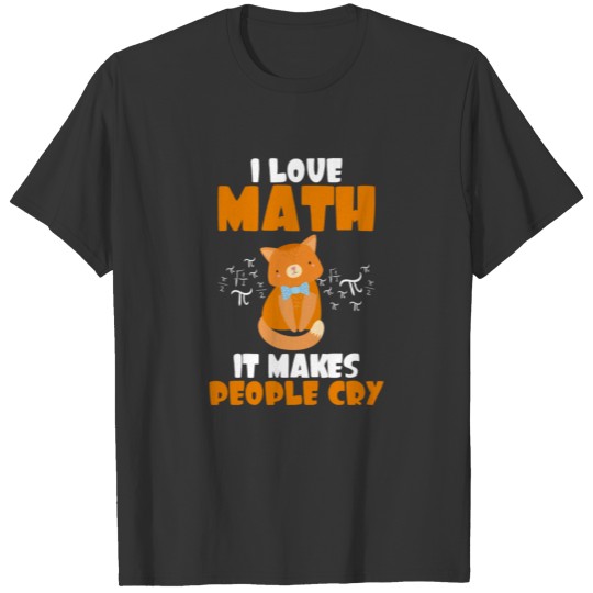 Math cat saying school teacher gift T-shirt