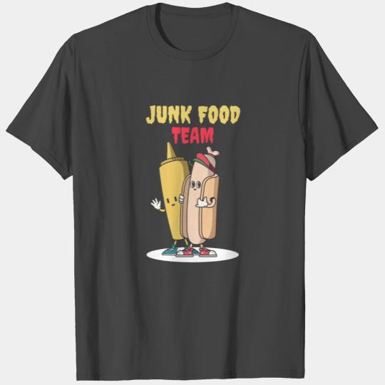 Junk Food Team Hot Dog Mustard Gift T Shirts
