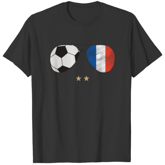 France Soccer Football Fan Glasses Gift idea T-shirt