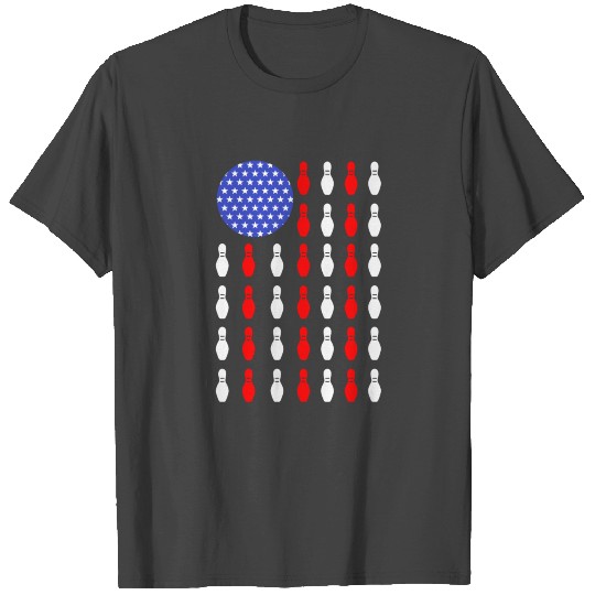 Bowling Flag Bowling Bowlers Skittles Sport Gift T Shirts