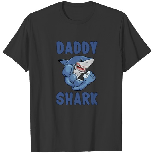 Daddy Shark Muscles Training Bodybuilding for Dad T Shirts