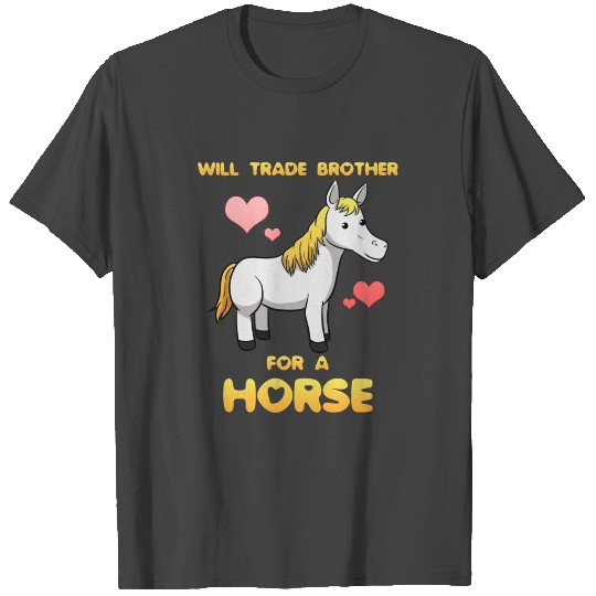 Siblings Brother Horse Sister Pony I Gift Idea T Shirts
