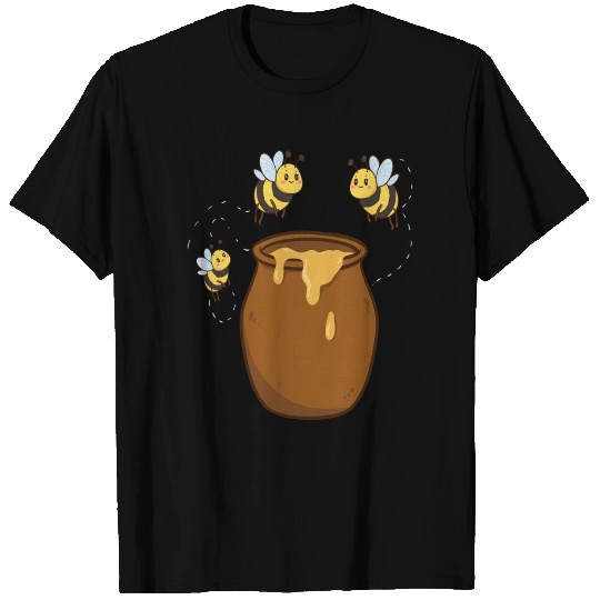 bee bumblebee honey pot children design T Shirts