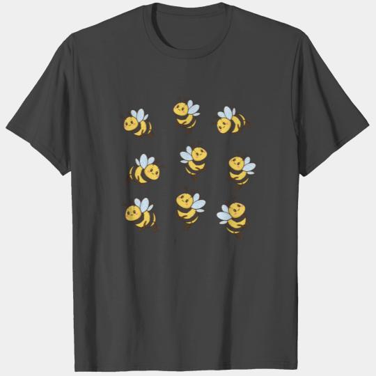 bee bumblebee honey pot children design T Shirts