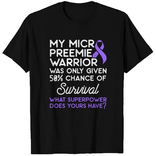 Micro Preemie NICU New Mom Dad Survive Premature T Shirts