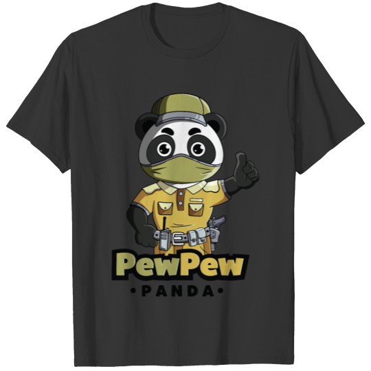 PPE Green/Khaki Pew Pew Panda T-shirt