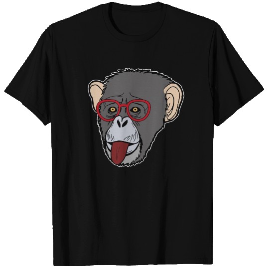 Nerd Programmer Chimp Monkey Funny Gift T Shirts