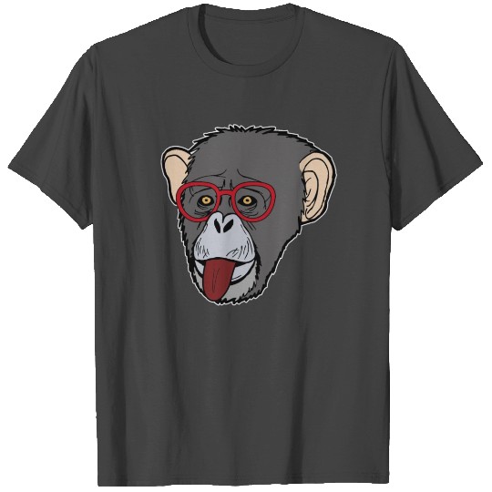 Nerd Programmer Chimp Monkey Funny Gift T Shirts