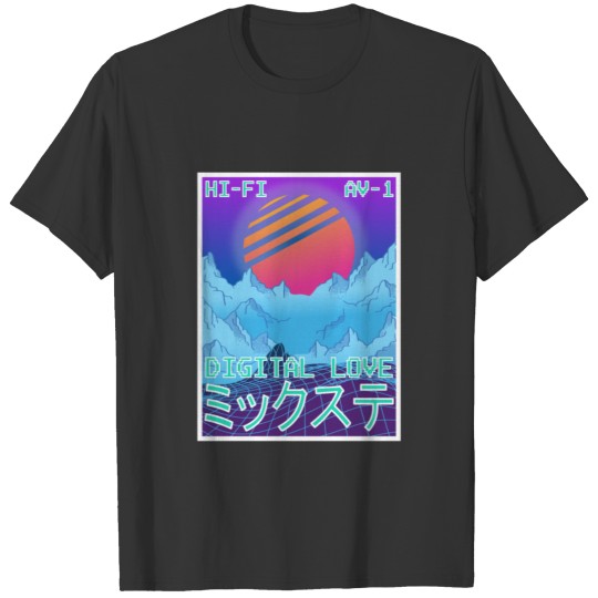 Vaporwave Aesthetic Style 80s 90s Synthwave Retro T-shirt
