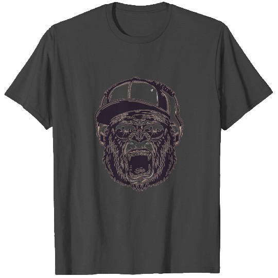 Monkey Gorilla Chimpanzee silverback primate gift T Shirts