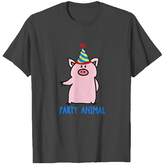 Party Animal Pig Farm Pig Birthday Gift T Shirts
