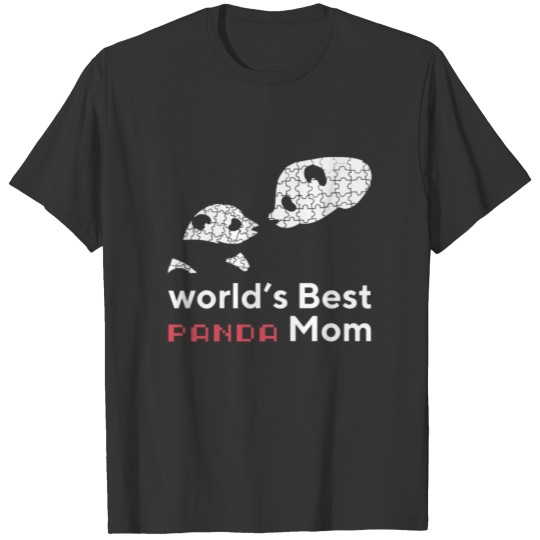 World s Best Panda Bear Mom Cute For Mama Papa Kid T-shirt