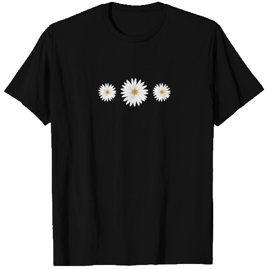 Daisy Minimal Summer Floral Pattern Cute White T Shirts