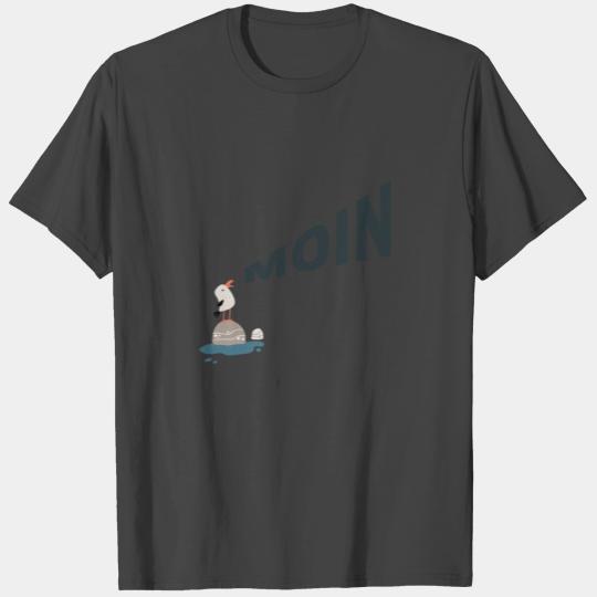 Moin mit Möwe | Moin with Seagull | German Design T Shirts