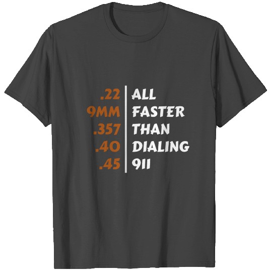 ALL FASTER THAN DIALING 911 T Shirts