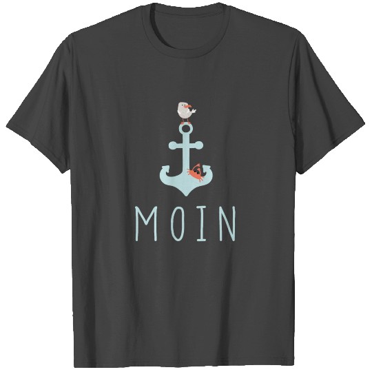 Moin with Seagull and Crab | German Design T Shirts
