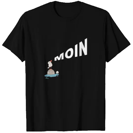 Moin mit Möwe | Moin with Seagull | German Design T Shirts