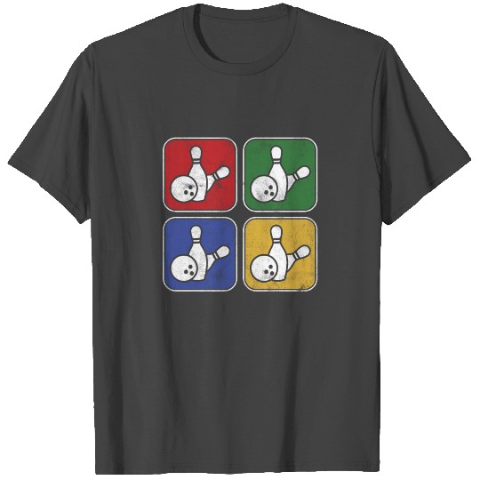 Bowling Bowl Colorful Bowlers Skittles Sport Gift T Shirts